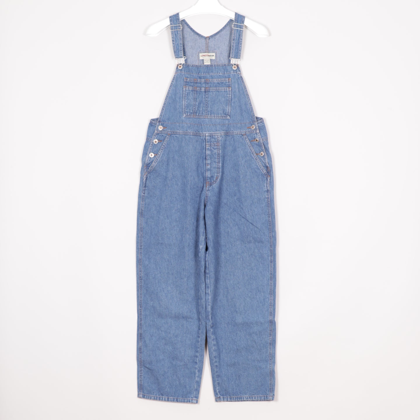 LondonJean Hängselbyxor Dam M Denim Blå Snickarbyxor