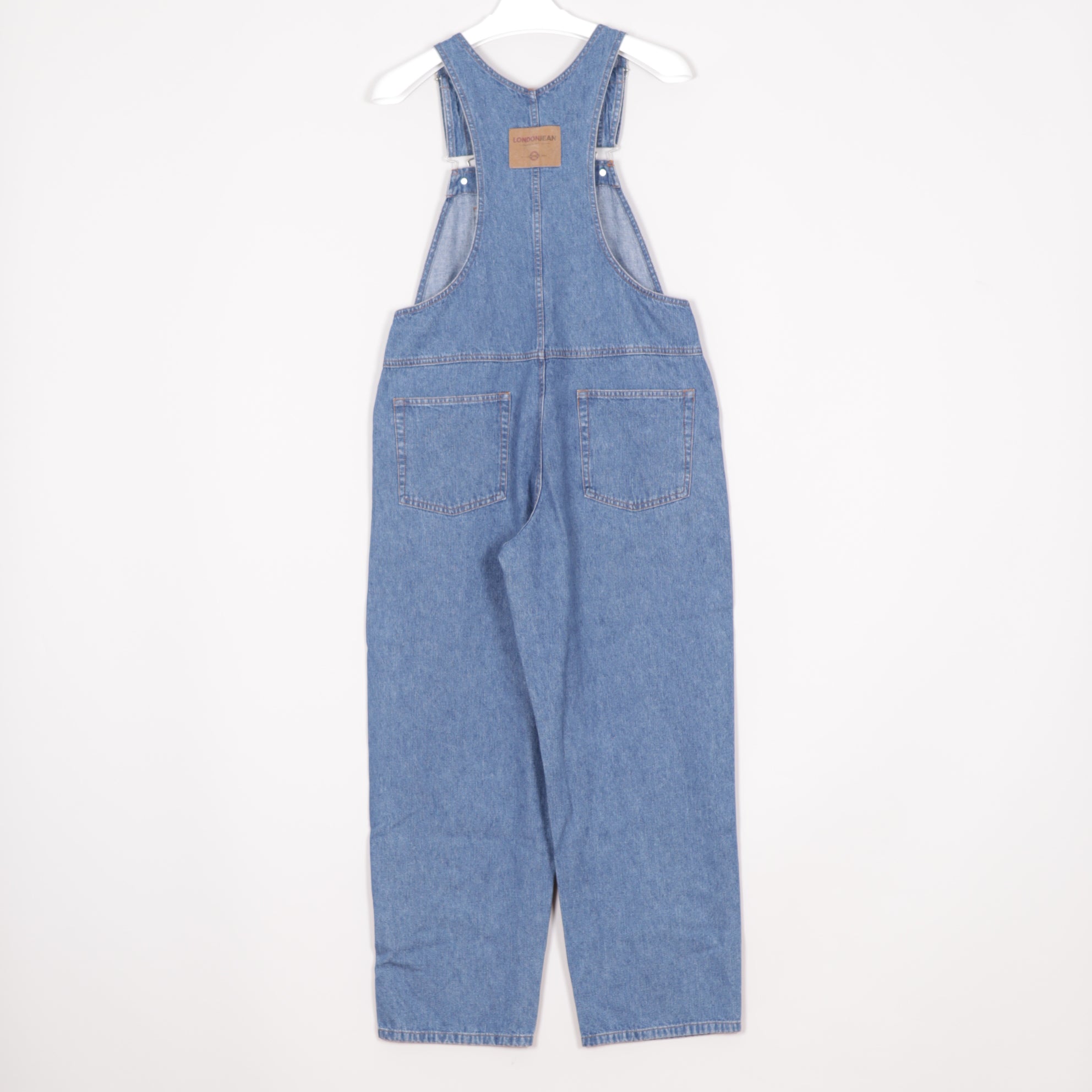 LondonJean Hängselbyxor Dam M Denim Blå Snickarbyxor