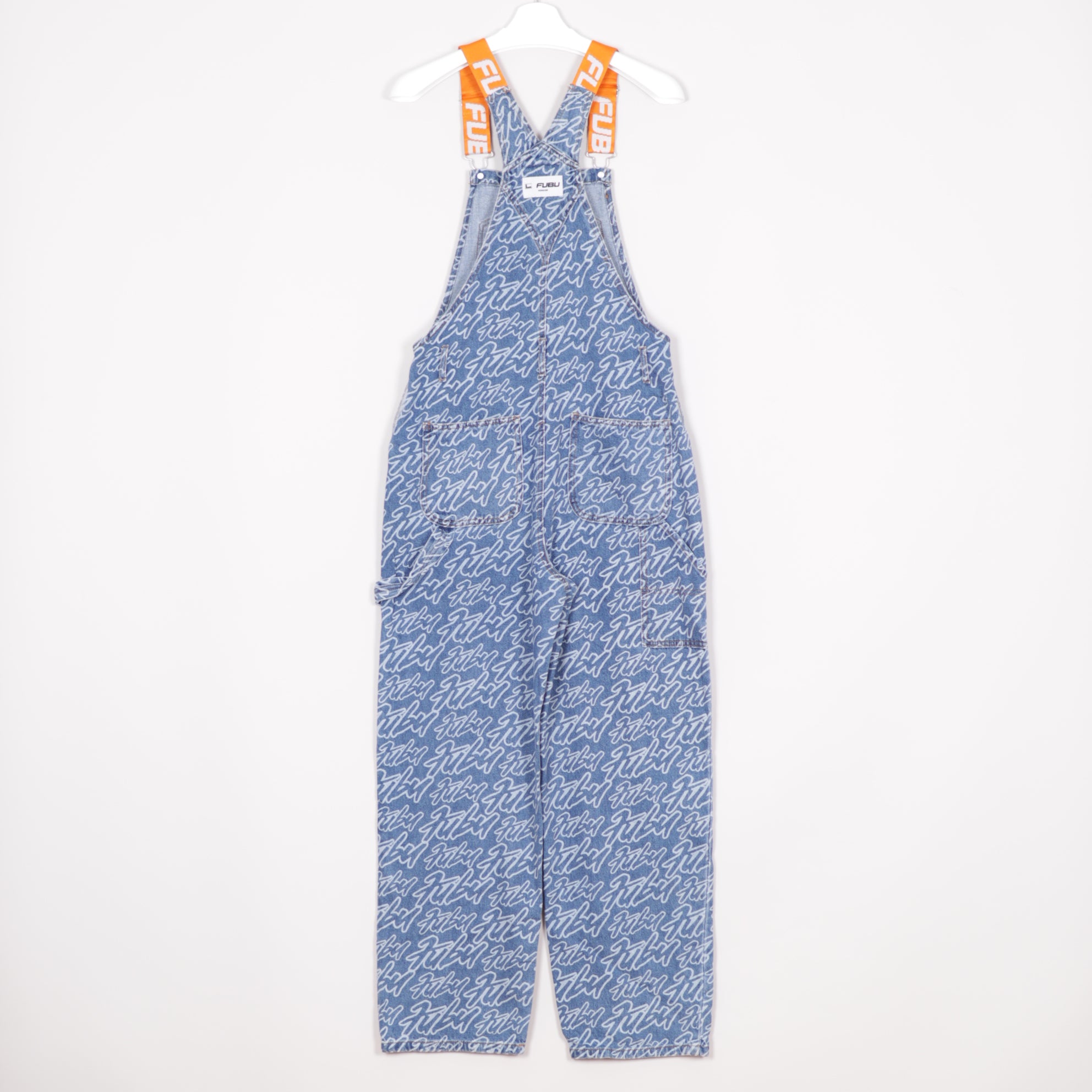 Fubu Hängselbyxor Unisex Herr M / Dam L Denim Blå Snickarbyxor